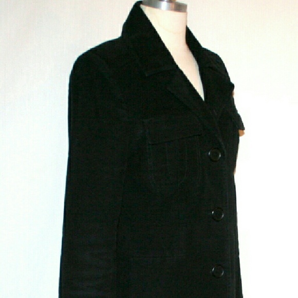 Club Monaco Black Velvet Jacket Medium - Picture 4 of 4